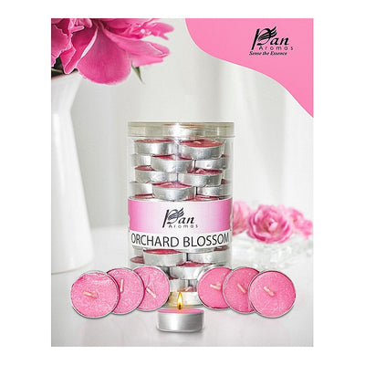 Pan Aromas Scented Tealight Candle Orchard Blossom : 45 Pieces