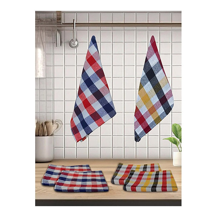Athom Living Kitchen Napkin Sigma Checks (KT6D) 45 x 45 cm - Set of 6 : 1 Unit