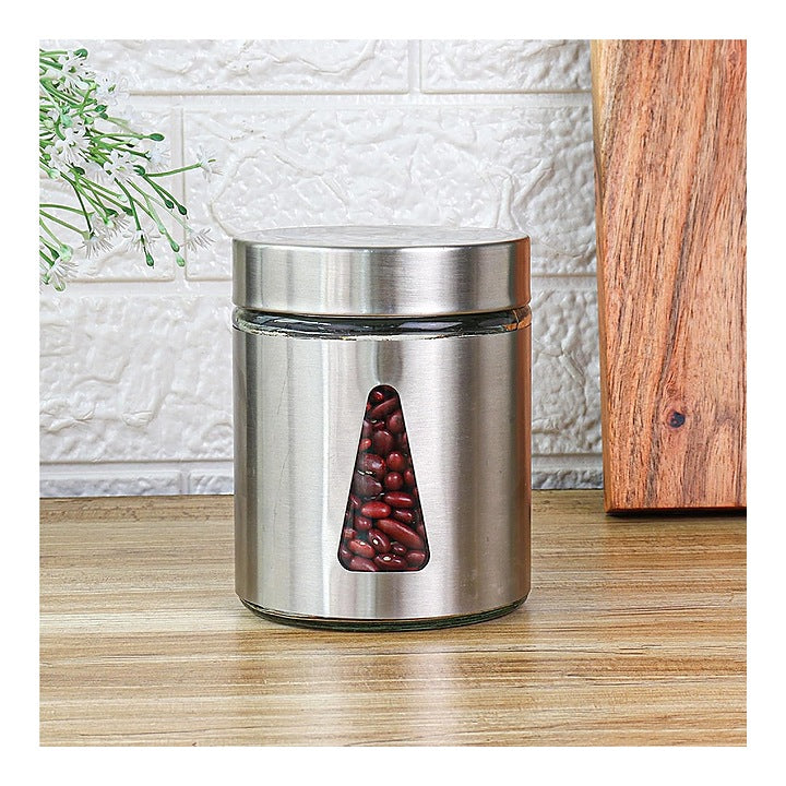 Femora Stainless Steel Airtight Lid Kitchen Storage Container - Silver : 1 Unit
