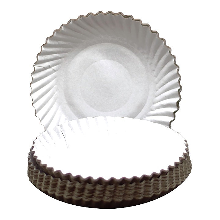 Richbond Disposables Paper Plate White - 8 Inches : 50 Pieces