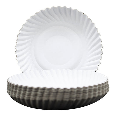 Richbond Disposables Paper Plate White - 9 Inches : 50 Pieces