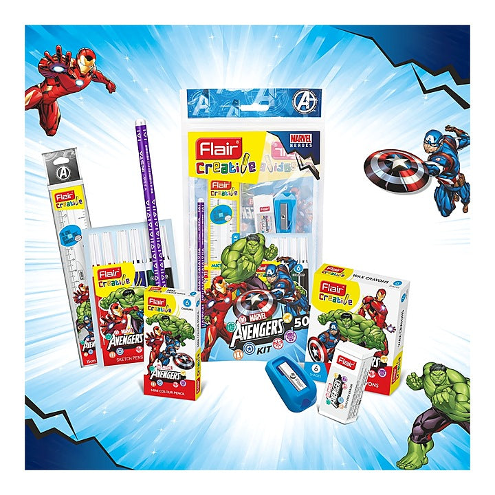 Flair Marvel Avengers Stationery Kit - 7 Pieces : 1 Unit