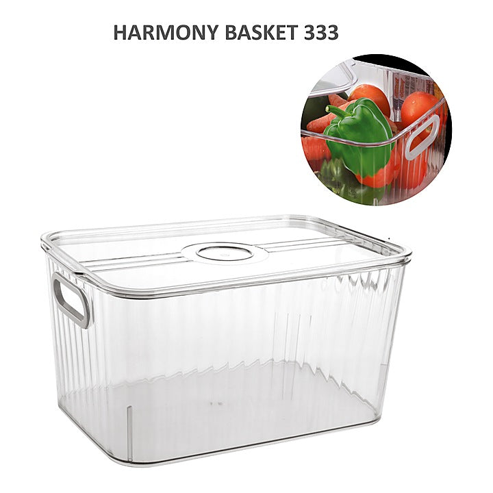 Jaipet Harmony 333 (Large) Basket With Lid - Transparent : 1 Unit