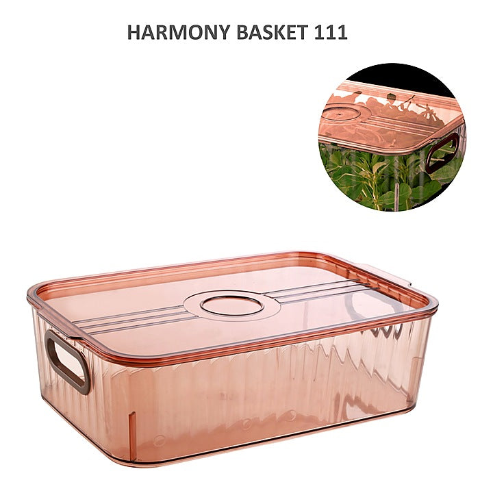 Jaipet Harmony 111 (Small) Basket With Lid - Brown : 1 Unit