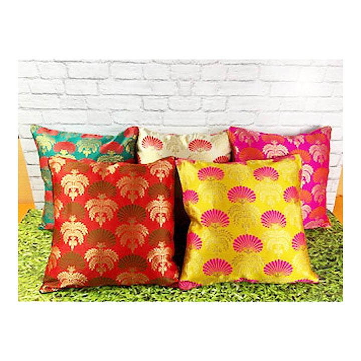 Pink Parrot Polyester Cushion Cover (D2) - 40X40cm - 5 Units : 1 Unit