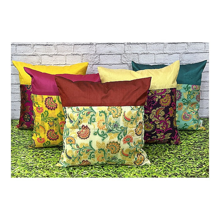 Pink Parrot Polyester Cushion Cover (D7) - 40X40cm - 5 Units : 1 Unit