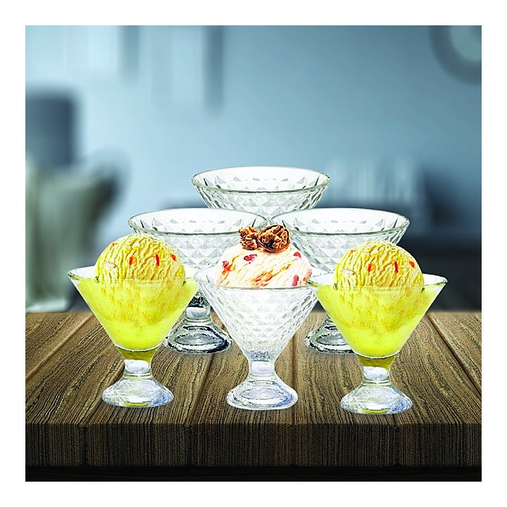 Yera Glass Ice Cream Cup Set (ICV7 M23) - 100 ml : 6 N