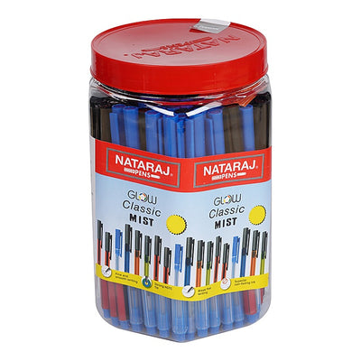 Nataraj GCM Ball Pen Jar (Blue) - 100 Pieces : 1 Unit