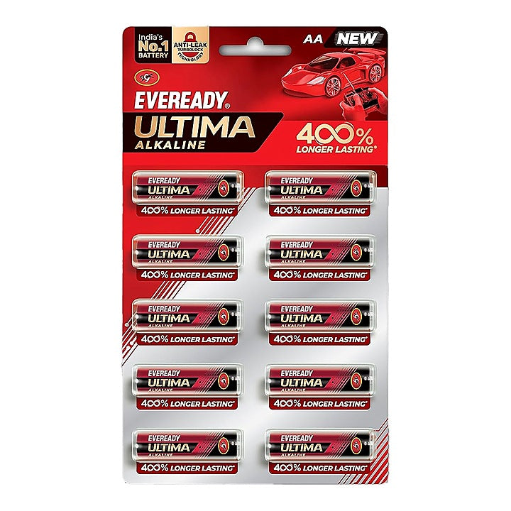 Eveready Ultima Alkaline AA Battery - 10 Pieces : 1 Unit