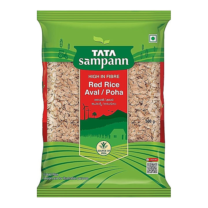 Tata Sampann Red Rice Aval Poha : 500 g