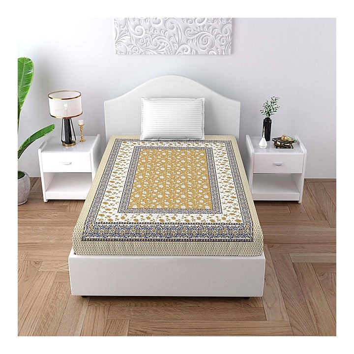 Elegant Weavers Zonet Pattern Single Bedsheet - 120 GSM : 140x215 cm
