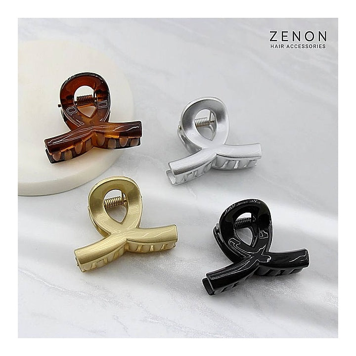 Zenon Medium Hair Claw Clip 2085 - (Elegant Classic ) Pack Of 4 : 1 Unit