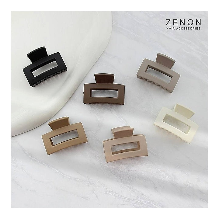 Zenon Medium Hair Claw Clip 2103 (Shades of Coffee) Pack Of 6 : 1 Unit