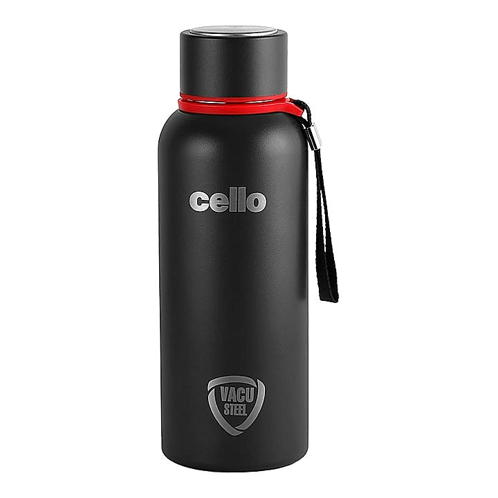 Cello Duro Kent Thermosteel Flask Water Bottle (Black) - 520ml : 1 Unit
