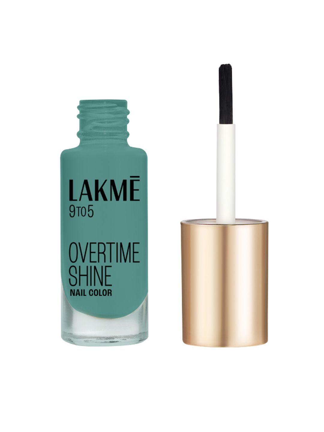 Lakme 9to5 Overtime Shine Glossy Long Lasting & Quick Dry Nail Color 6ml - Teal Deal