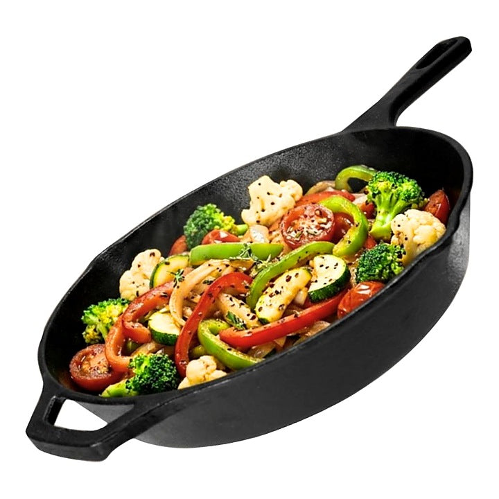 KYYTE Pre-Seasoned Cast Iron Fry Pan - 26 Cm : 1 Unit