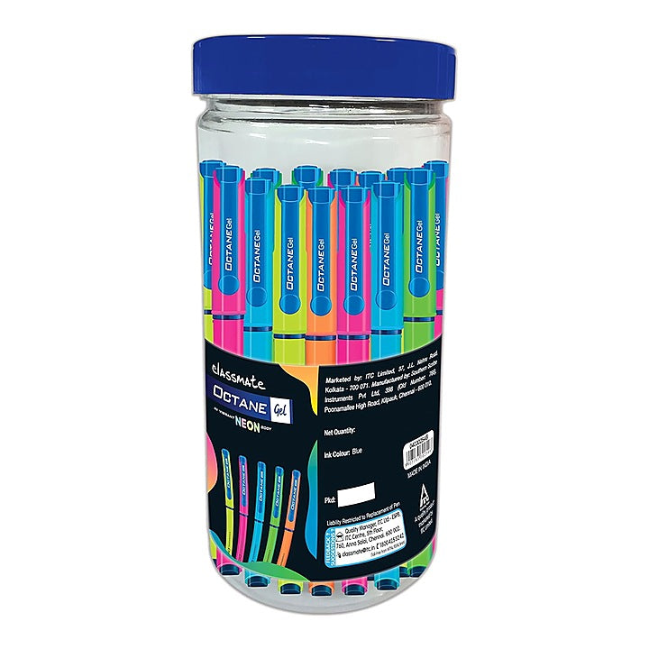 Classmate Neon Gel Pen Jar-25 Pieces : 1 Unit