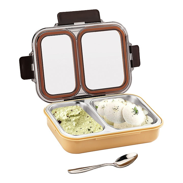 Pratap Ceelik Duo Insulated Lunch Box With Spoon - 680 ml : 1 Unit