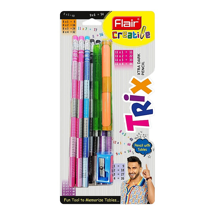 Flair Trix Wooden Pencil Kit Fcwp-04 : 1 Unit