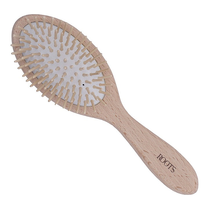 Roots Wooden Hair Brush (WPO-BW) Oval-Wood : 1 Unit