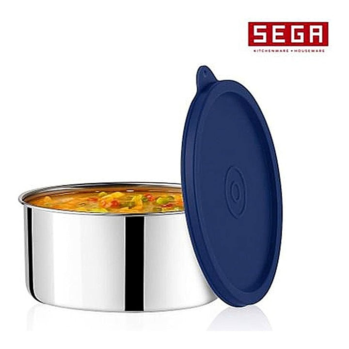 Sega Tupper Pot Stainless Steel Container (500 ml) - Set Of 2 : 1 Unit