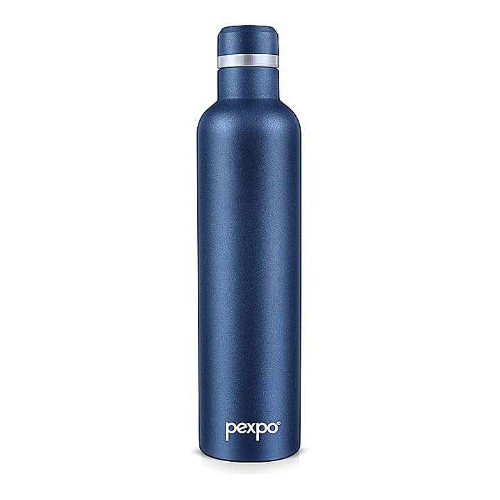Pexpo Oreo Stainless Steel Insulated Hot & Cold Bottle (Blue) 750 ml : 1 Unit