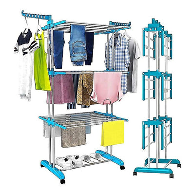 Soros Stainless Steel 3-Layer Cloths Drying Stand : 1 Unit