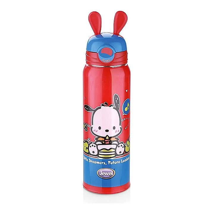 Jewel Cool Zooper Plastic Insulated Water Bottle (Red) - 505 ml: 1 Unit