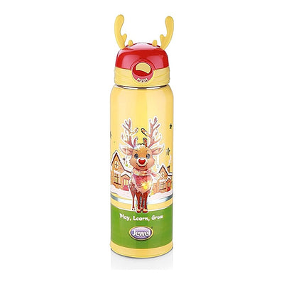 Jewel Cool Zooper Plastic Insulated Water Bottle (Yellow) - 505 ml : 1 Unit