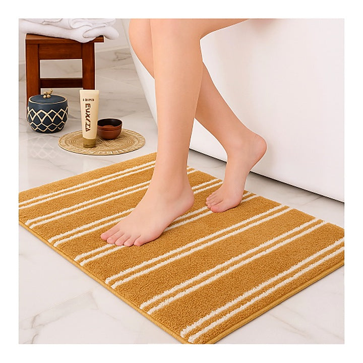 ELANZA Stripe Beige Doormat (Beige) - 40 x 60 cm : 1 Unit