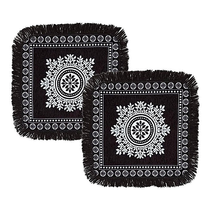 MHF Surya Floor Aasan Mat 04 (Coffee) 56 x 56 cm - Pack of 2 : 1 Unit