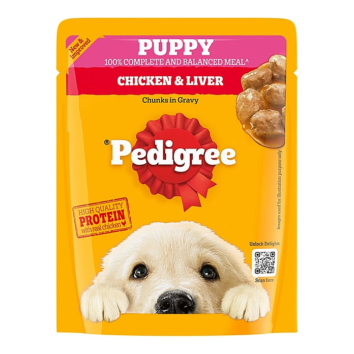 Pedigree Puppy Chicken Chunks Gravy Food : 70 g