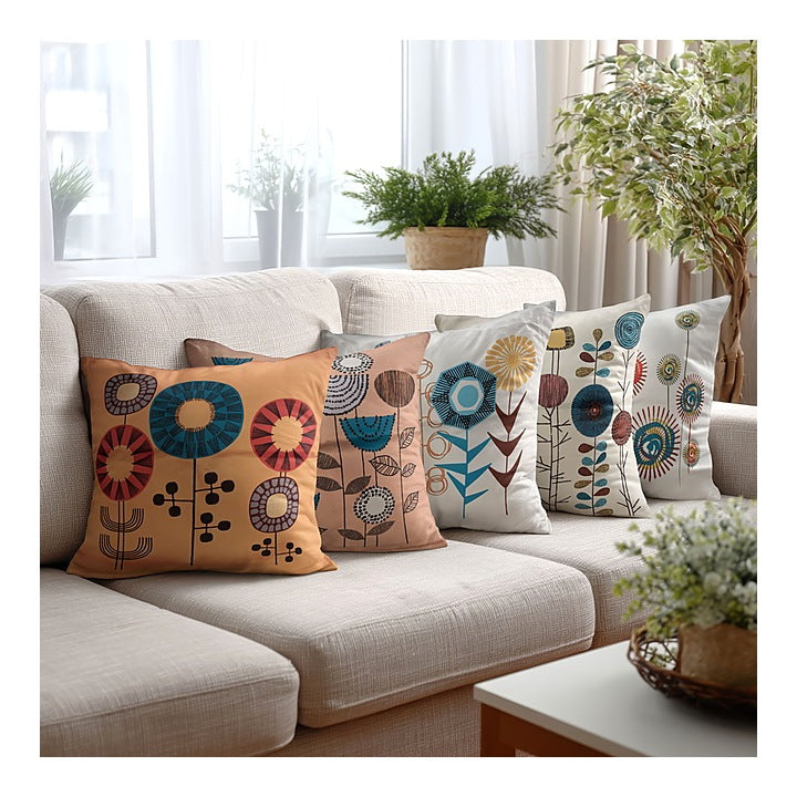 VAA Satin Finish Digital Print Cushion Cover (D5) Pack of 5 : 1 Unit