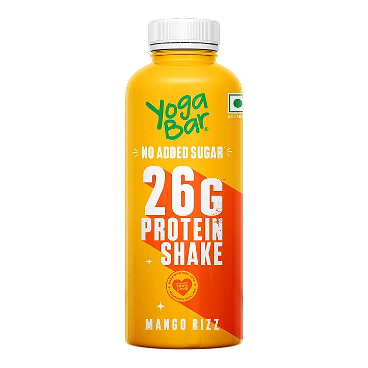 Yoga Bar No Added Sugar 26 g Protein Shake Mango Rizz : 250 ml