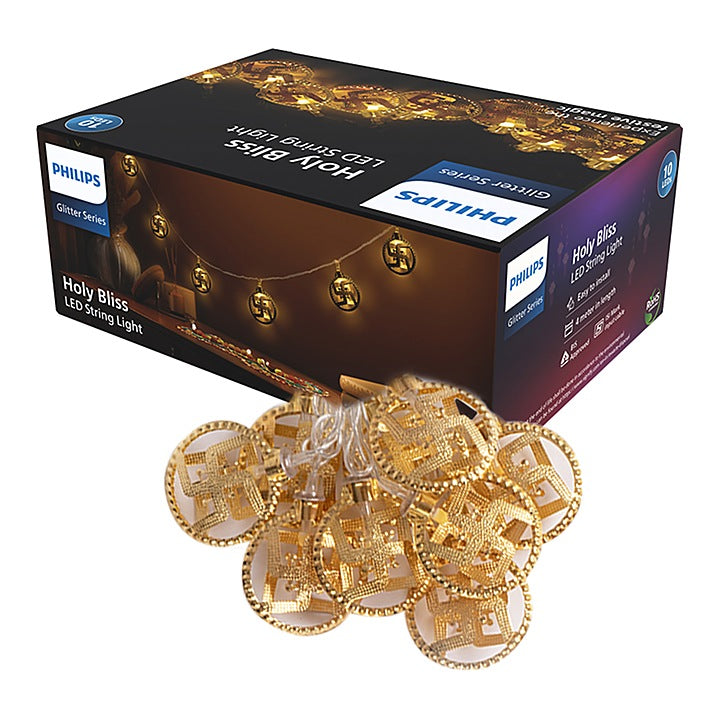 Philips Hollybliss Swastik 10LED String Light (Warm White) - 4 Meter : 1 Unit