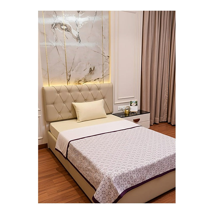 VAA Single Reversible Dohar - Vintage Mandala (Purple) 137 x 213 cm : 1 Unit