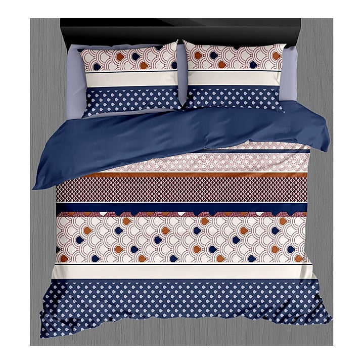 VAA Regular Multiniddle Double Comforter (Multicolour) - 213 x 223 cm : 1 Unit