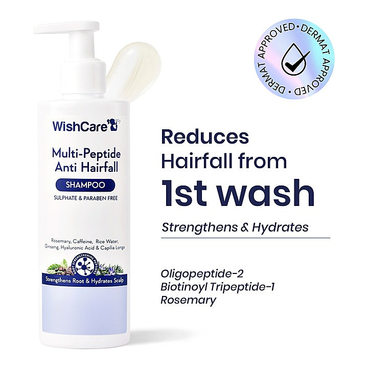 Wishcare Multi Peptide Anti Hairfall Shampoo : 250 ml