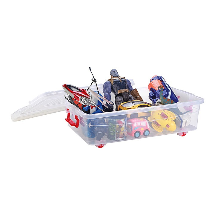 Joyo Roller Plastic Storage Container With Wheels - 16 L : 1 Unit