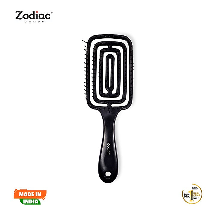 Zodiac Paddel Glider Hair Brush - Black : 1 Unit