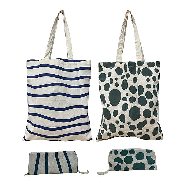 Go Green Foldable Carry Bag (CB08/3-7) Set Of 2 : 1 Unit