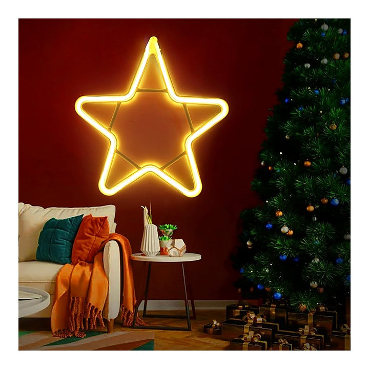 Desidiya Neon Star Sign Led Strip Lights (Warm White) : 1 Unit