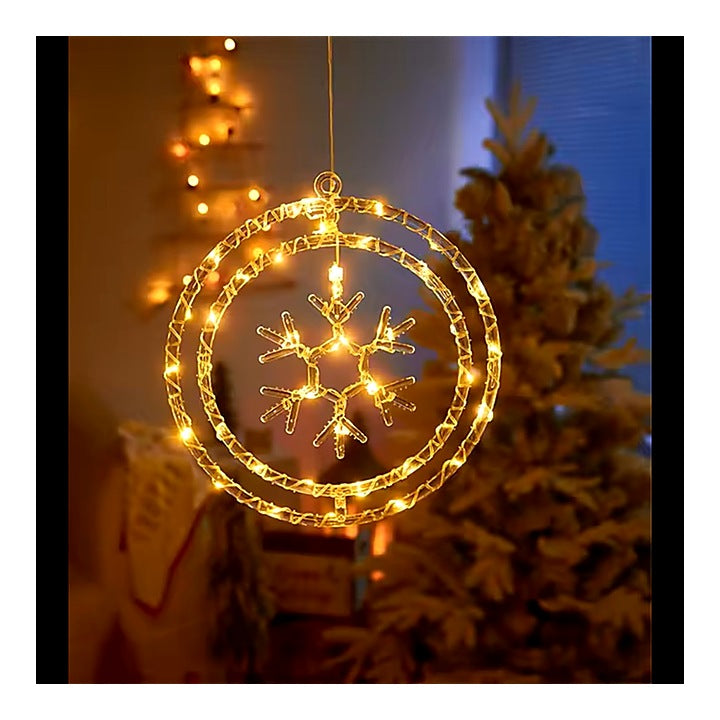 Desidiya Ring Snowflakes Led Hanging Light (Warm White) : 1 Unit