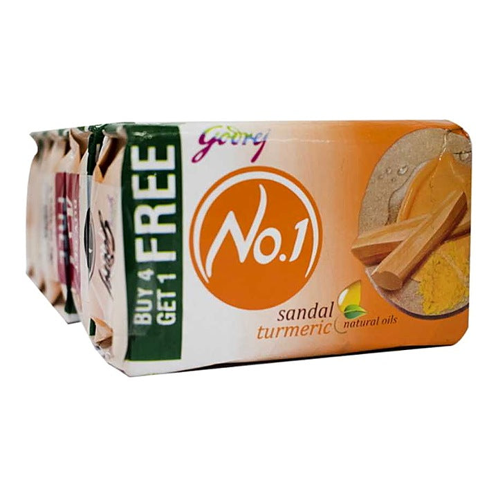 Godrej No.1 Sandal Turmeric Soap : 150 g x 3 U