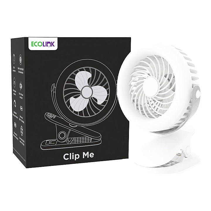 Ecolink By Philips Clip Me Mini Fan (White) : 1 Unit