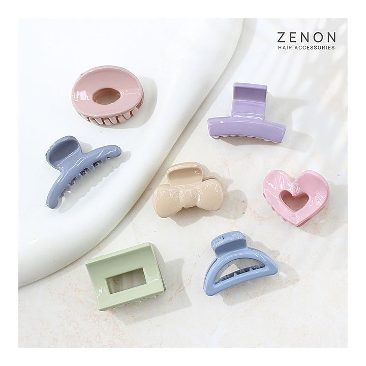 Zenon Mini Hair Claw Clip M2 (Nude Gloss) 7 Pieces : 1 Unit