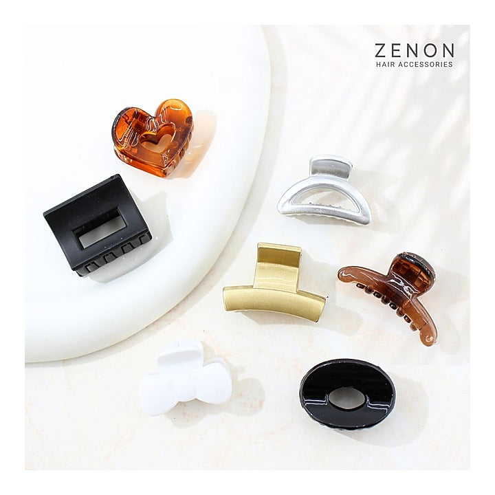 Zenon Mini Hair Claw Clip M4 (Classic Gloss) 7 Pieces : 1 Unit