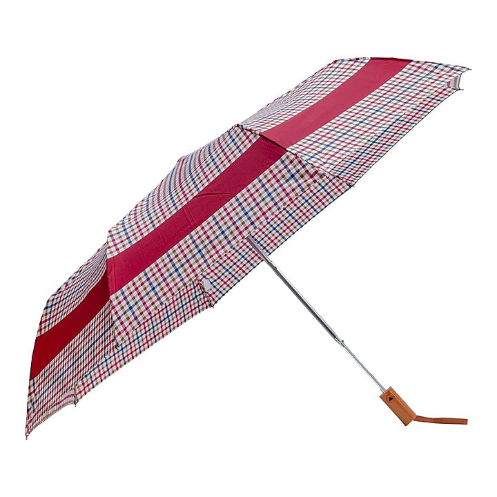 Sun Umbrella Check Printed 3 Fold Princess 10 Auto Open : 1 unit