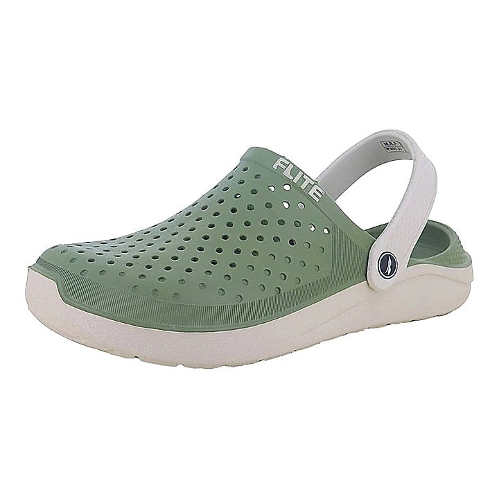 Relaxo Flite F 2002 Men's Clogs (Sand S. and Green) : Size 8
