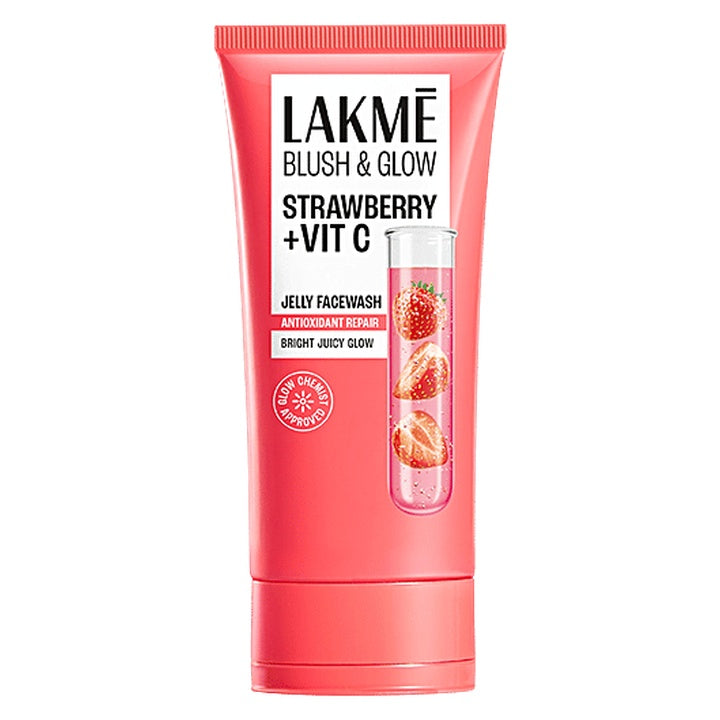 Lakme Blush & Glow Strawberry Jelly Face Wash - With Vitamin C (50 g)